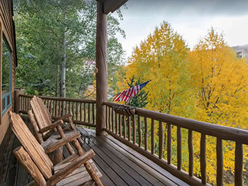 lovely wrap deck at 3 bedroom home in crested butte for rent