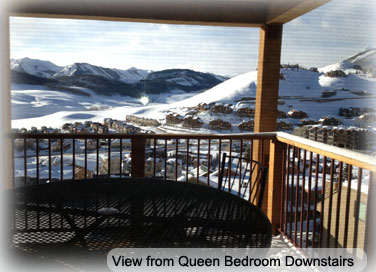 crested butte condo downstairs queen