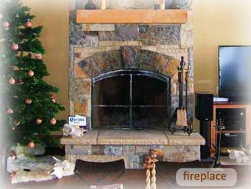 fireplace of bienasz home in crested butte