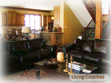 living room of bienasz rental home in crested butte