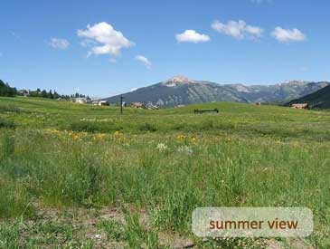 summer view of bienasz home in crested butte